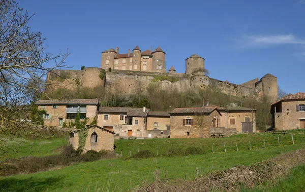 Francia, pintoresco castillo de Berze le Chatel en bourgogne — Foto de Stock