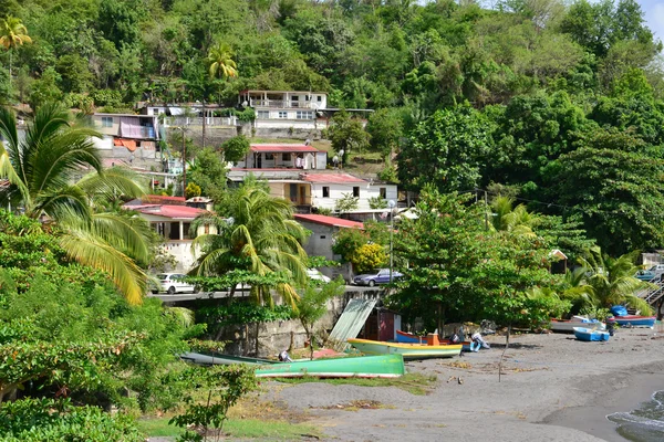 Martinique, the picturesque city of Le Precheur in West Indies — Stock Photo, Image