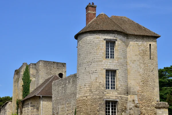 Francja, malowniczego zamku Gisors w Normandia — Zdjęcie stockowe