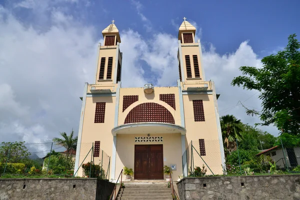 Martinique, la ville pittoresque du Precheur aux Antilles — Photo