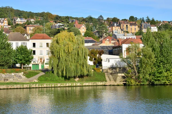 Ile de France, Triel pitoresk şehir sur Seine — Stok fotoğraf