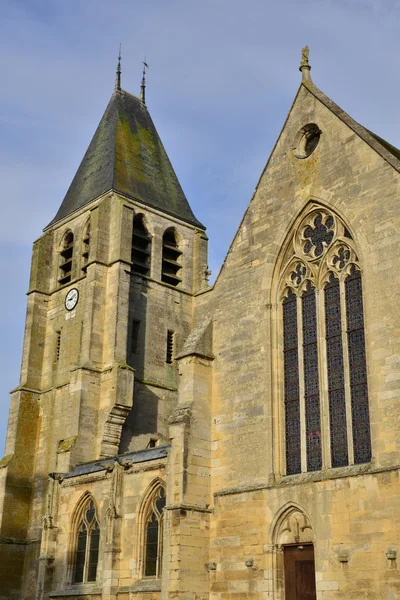 Frankreich, historische Stiftskirche von ecouis — Stockfoto