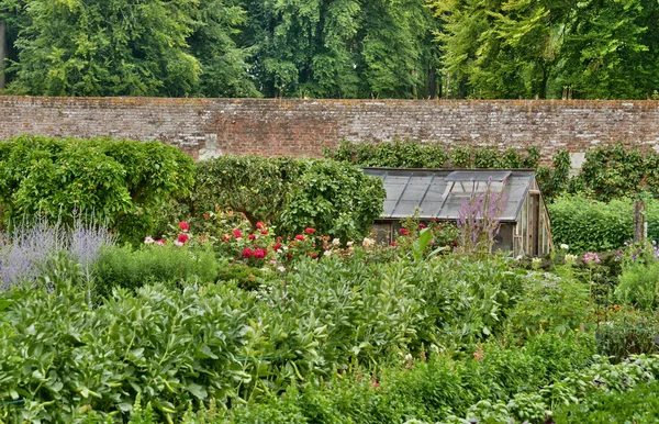 Normandie, el pintoresco castillo de Miromesnil en Tourville sur —  Fotos de Stock