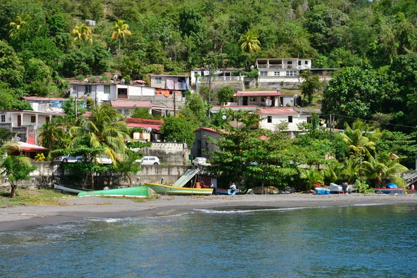 Martinique, la ville pittoresque du Precheur aux Antilles — Photo