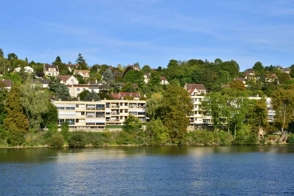 Ile de France, Triel festői város sur Seine — Stock Fotó