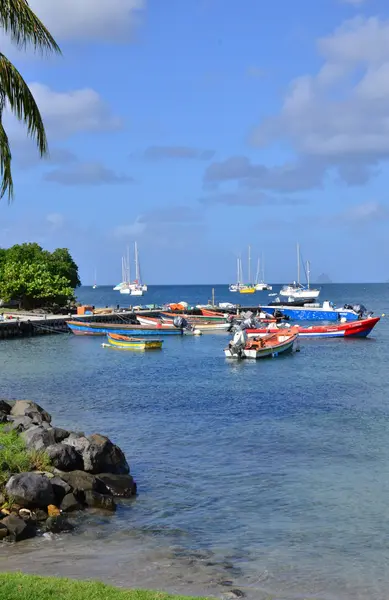Martinica, pintoresca ciudad de Santa Ana en las Indias Occidentales —  Fotos de Stock