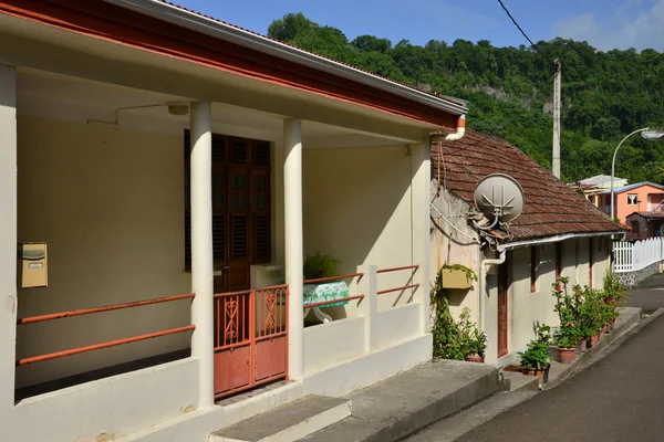 Martinique, picturesque village of Grand Riviere in West Indies — Stock Photo, Image