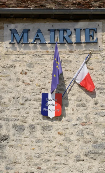 Ile de France, pittoreska byn Saint Cyr sv Arthies — Stockfoto