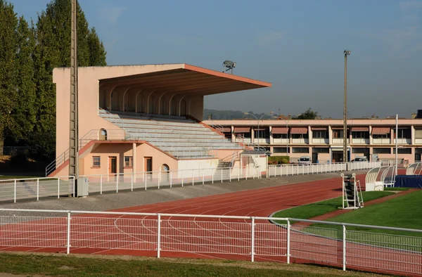 Frankreich, das Stadion von les mureaux — Stockfoto