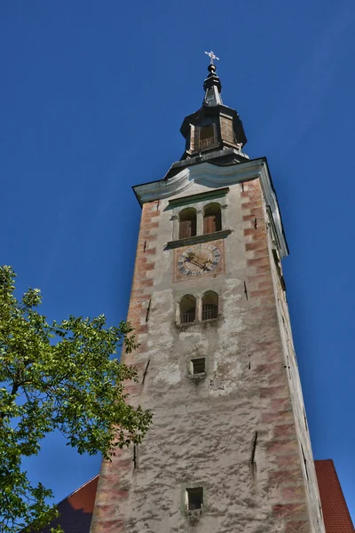 Slovinsko, malebné město Bled na Balkáně — Stock fotografie