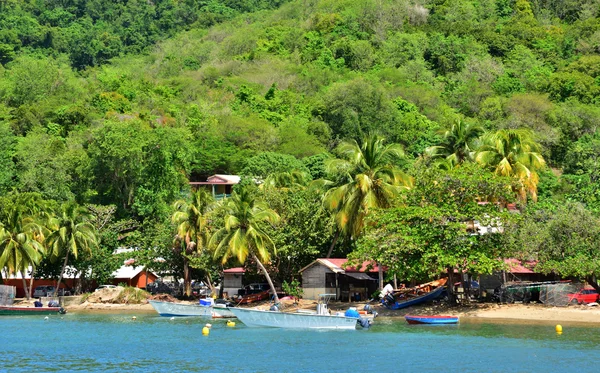 Martinique, schilderachtige stad van Tartane in West-Indië — Stockfoto