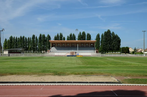 Franciaország, a stadion Les Mureaux — Stock Fotó