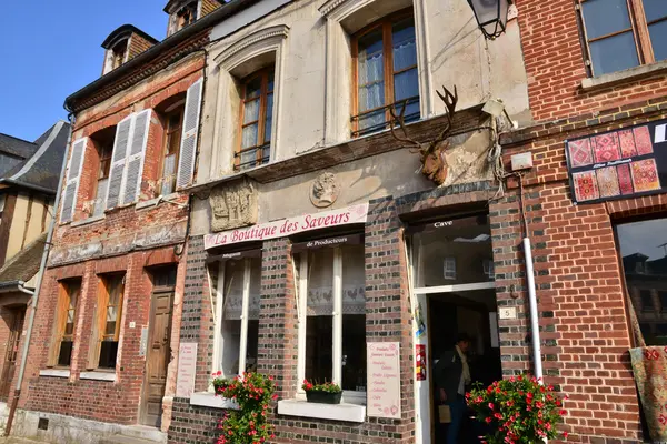 France, village pittoresque de Lyons la Foret en Normandie — Photo