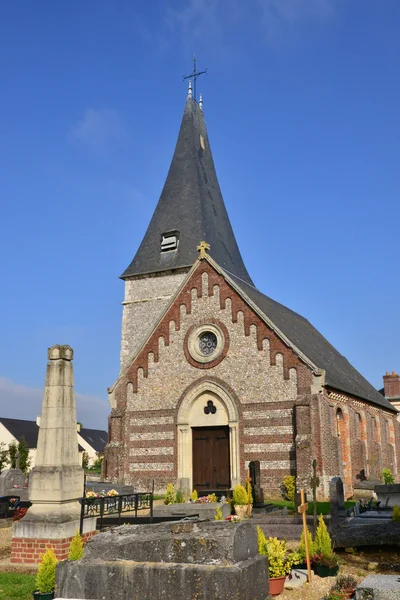 Frankrike, pittoreska byn av Bois Guilbert i Normandie — Stockfoto