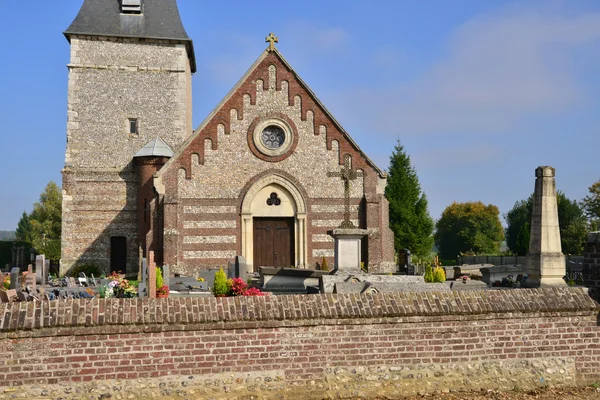 Frankreich, malerisches dorf bois guilbert in der normandie — Stockfoto