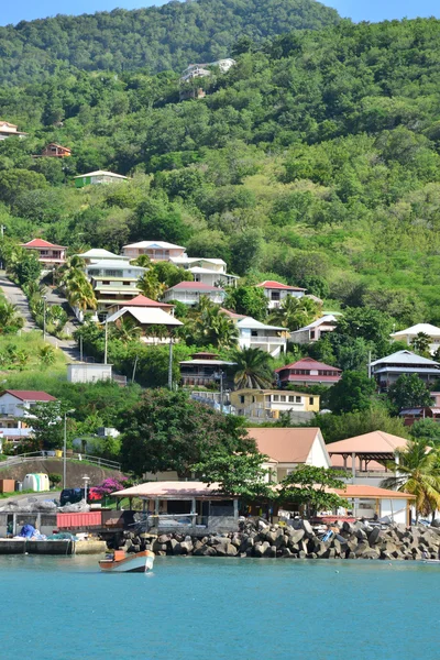 Martinique, Les Anses pitoresk şehir d Batı'Arlet ben — Stok fotoğraf