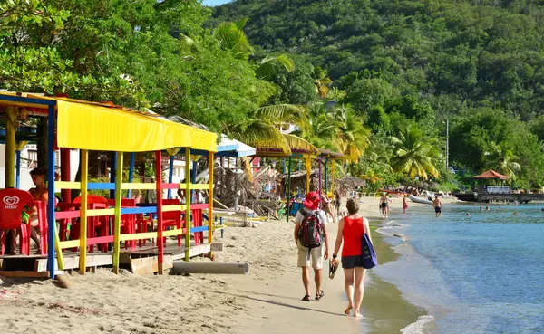 Martinique, Les Anses pitoresk şehir d Batı'Arlet ben — Stok fotoğraf