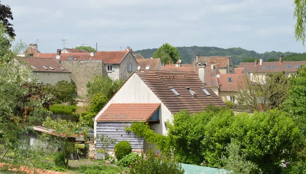 Ile de France, festői falu a Oinville sur Montcient — Stock Fotó