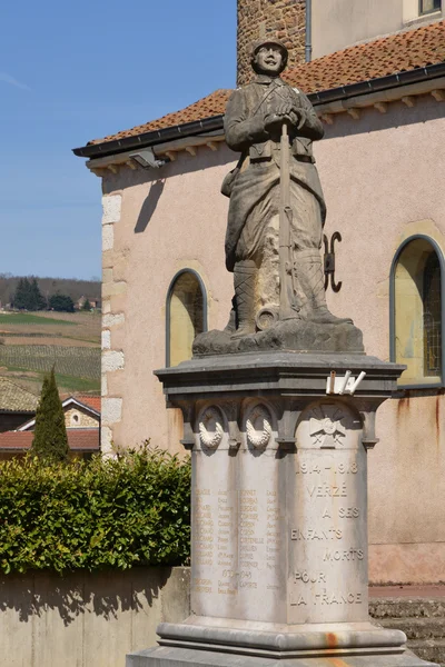 Frankrijk, pittoreske dorp van Verze in Saone et Loire — Stockfoto