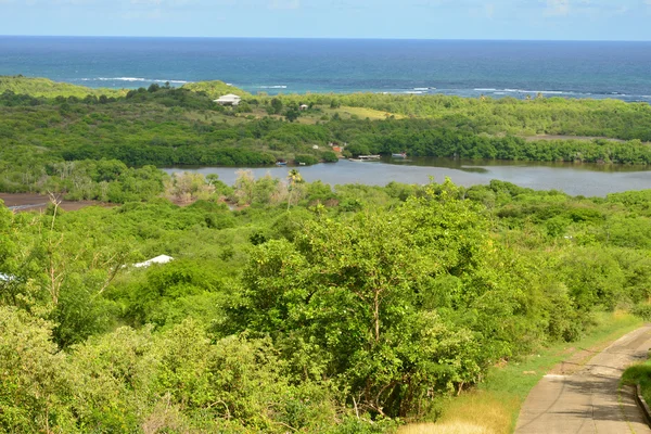 Martinique, de pittoreske stad Le Marin in West-Indië — Stockfoto