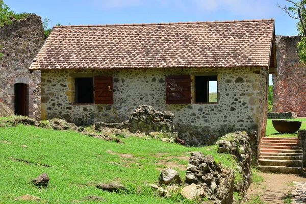 Martinique, maleriske by Tartane i Vestindien - Stock-foto