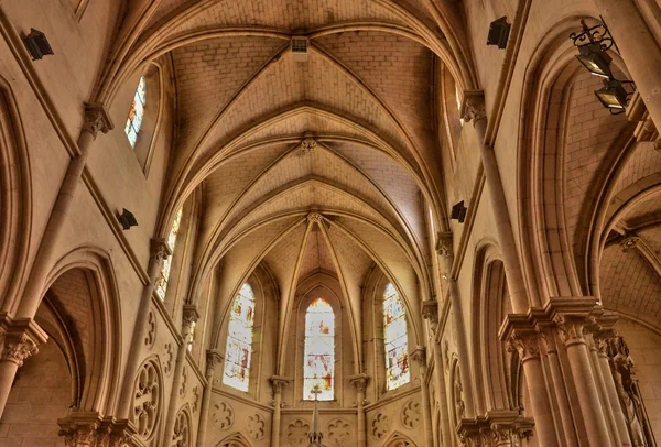Francia, pintoresca iglesia de Houlgate en Normandía — Foto de Stock