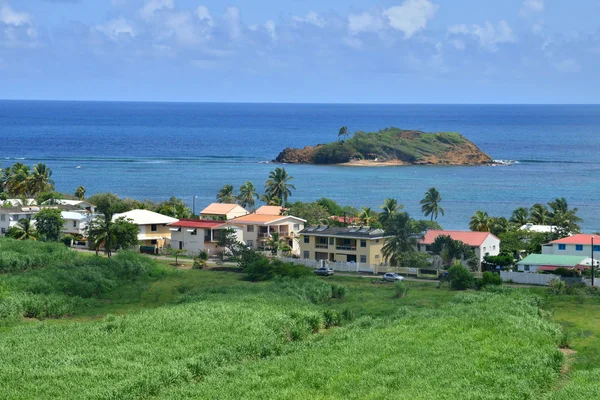 Martinica, pittoresco villaggio di Tartane nelle Indie Occidentali — Foto Stock