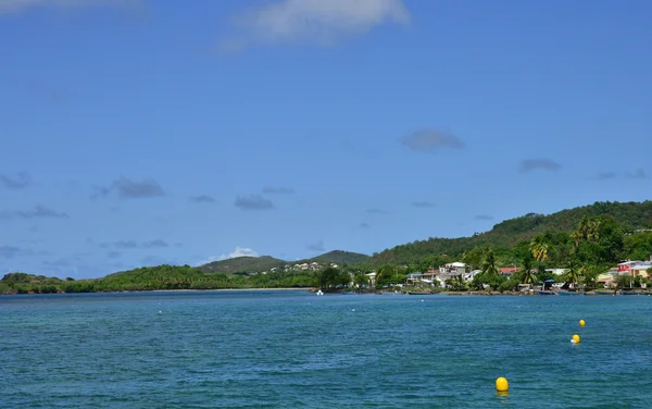 Martinique, schilderachtige stad van Tartane in West-Indië — Stockfoto