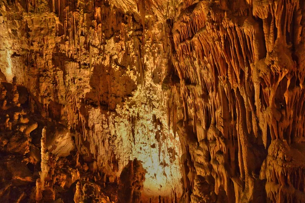 Eslovênia, caverna pitoresca e histórica de Postojna — Fotografia de Stock