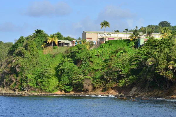 Martinique, pittoreske dorp van Le Marigot in West-Indië — Stockfoto