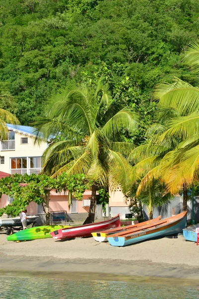 Martinique, Les Anses pitoresk şehir d Batı'Arlet ben — Stok fotoğraf