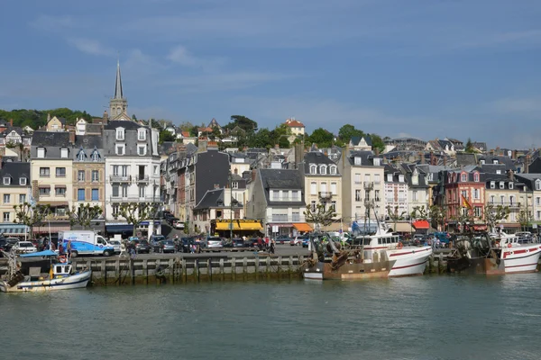 Francie, malebné město Trouville — Stock fotografie