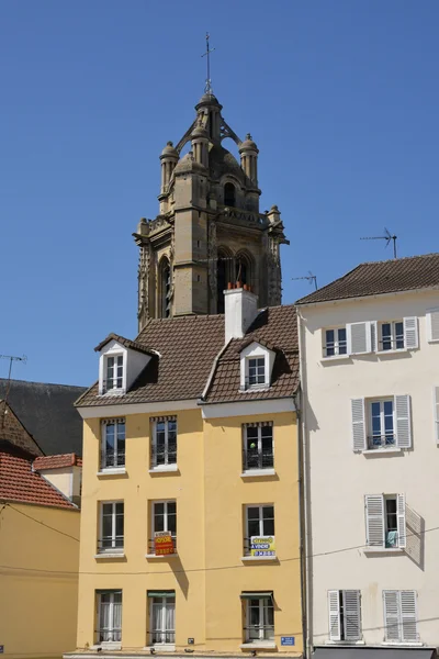 Francia, la pintoresca ciudad de Pontoise en Val d Oise — Foto de Stock