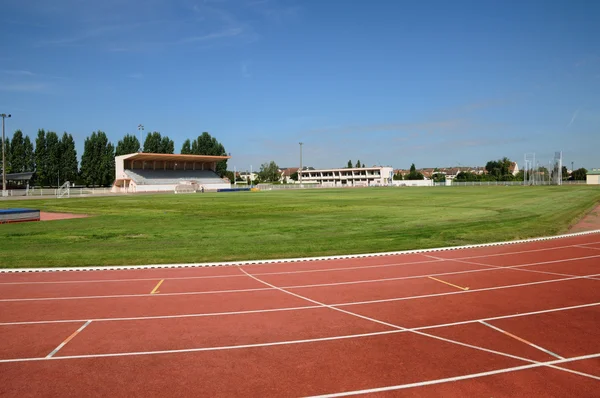 Běžecké stopy na stadionu — Stock fotografie