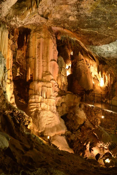 Slovenia, picturesque and historical cave of Postojna — Stock Photo, Image