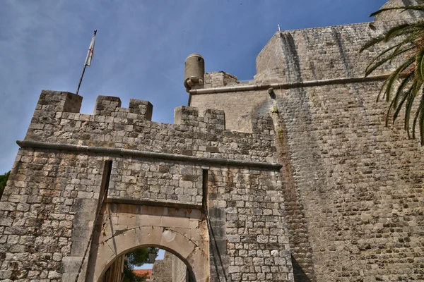 Croácia, cidade velha e pitoresca de Dubrovnik — Fotografia de Stock