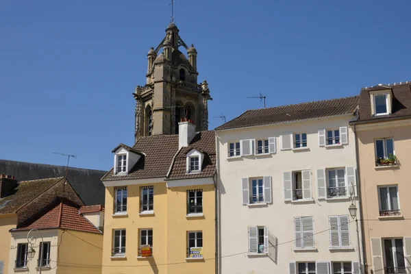 Francia, la pintoresca ciudad de Pontoise en Val d Oise — Foto de Stock