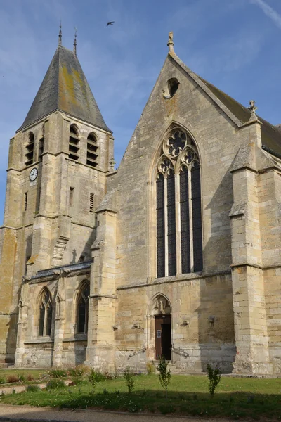 Die malerische Kirche von ecouis in der Normandie — Stockfoto