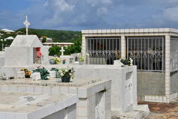Martinique, malerisches Dorf von les trois ilets — Stockfoto