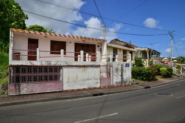 Martinique, maleriske landsby Les trois Ilets - Stock-foto