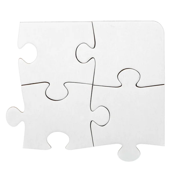 Puzzle en carton blanc — Photo
