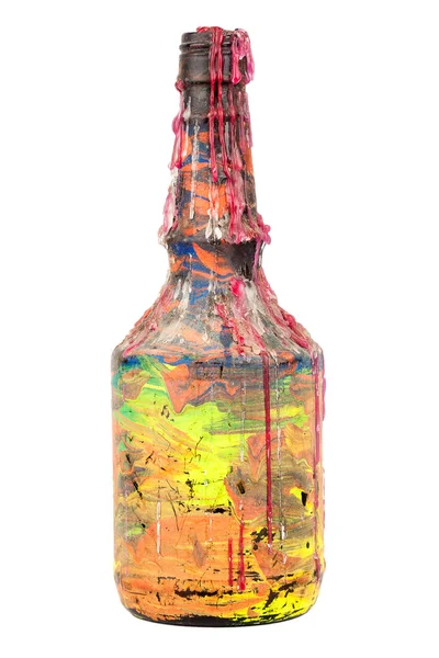 Bottiglia di candeliere colorato — Foto Stock