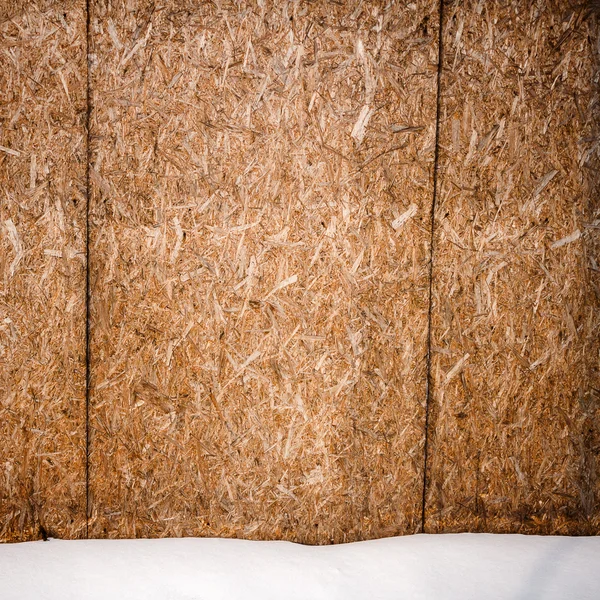 Old weathered plywood fence — Stock Photo, Image