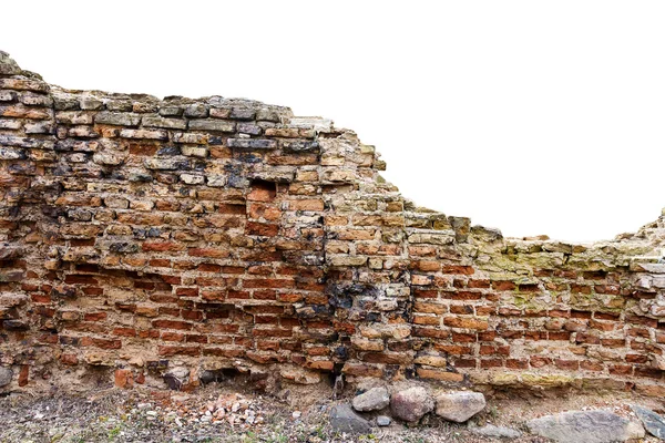 Vecchio recinto in mattoni in rovina — Foto Stock