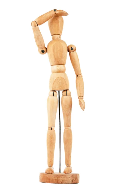 Old wooden dummy Stock Image