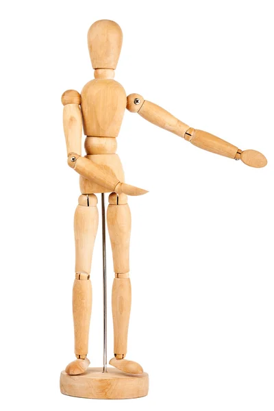 Wooden dummy showing direction — Stock Photo, Image