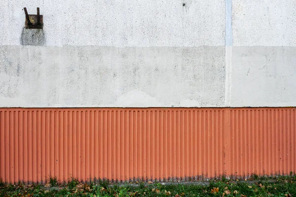 Pared Yeso Blanco Rojo Fondo Arquitectura Abstracta —  Fotos de Stock