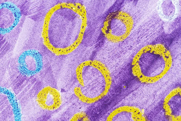 Abstract Purple Watercolor Texture Background Some Hand Painted Circles Hand — Stock Photo, Image