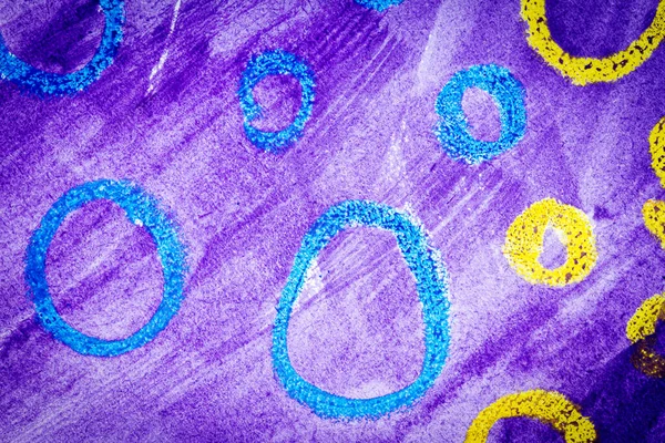 Abstract Paarse Aquarel Textuur Achtergrond Met Een Aantal Handgeschilderde Cirkels — Stockfoto