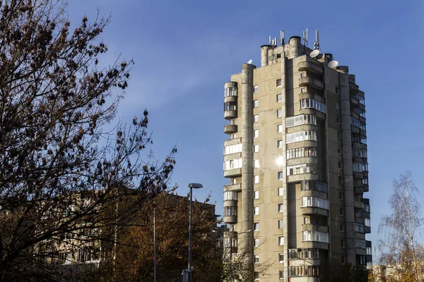 Immeubles Béton Soviétique Vilnius Lituanie Immeubles Architecture Soviétique — Photo